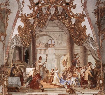  roja Obras - Würzburg Las bodas del emperador Federico Barbarroja con Beatriz de Borgoña Giovanni Battista Tiepolo